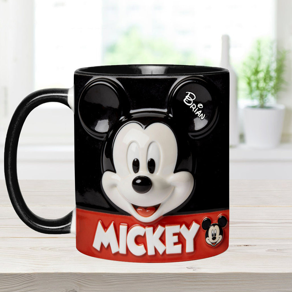 Personalized Mickey and Minnie Mouse Mug Custom Name Gift for Movie Fans
