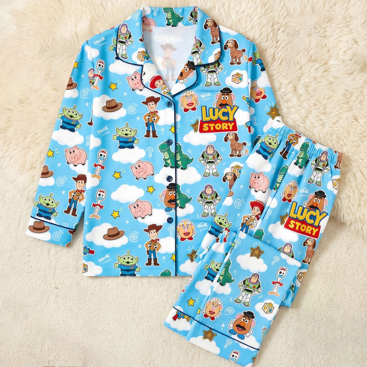 Personalized Toy Story Pajama Set Unique Gift for Movie Fans