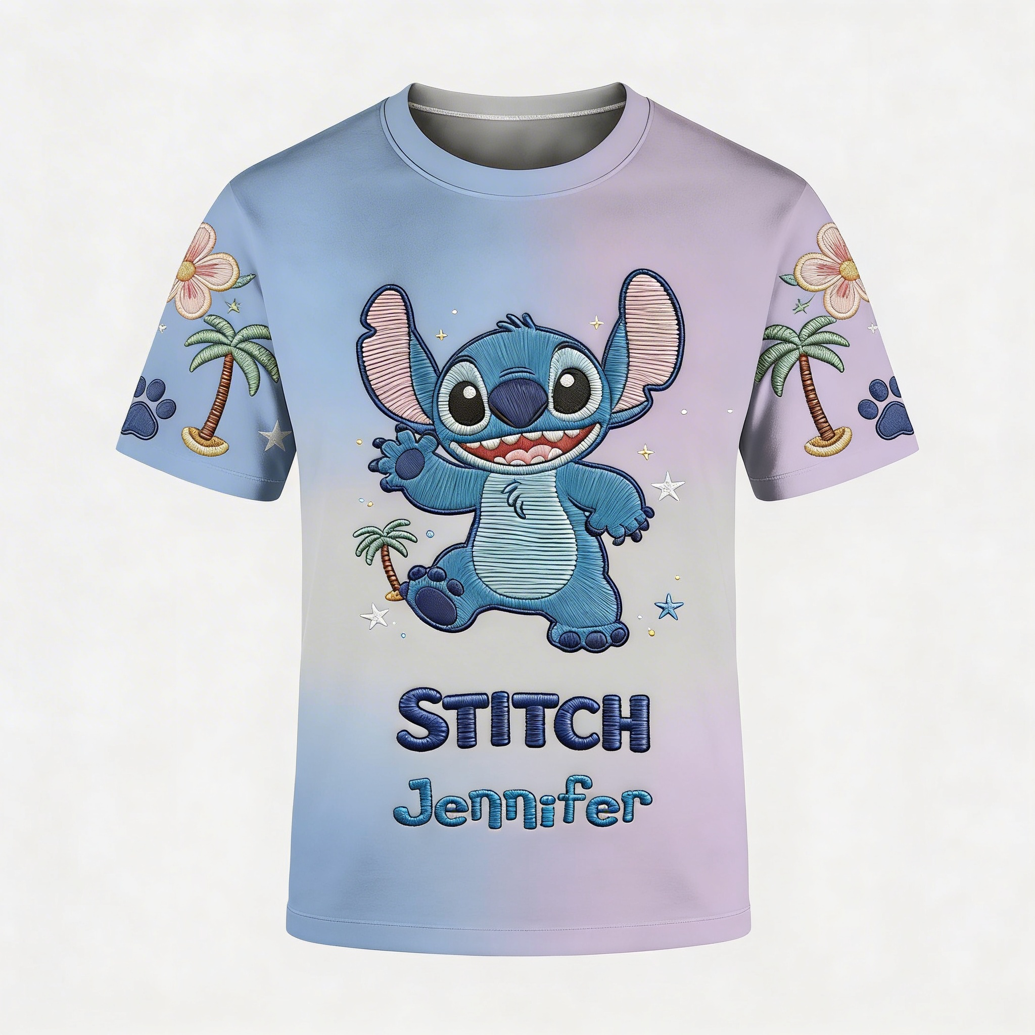 Personalized All Over Shirt with Stitch Design for Her - Gift for Movie Fans
