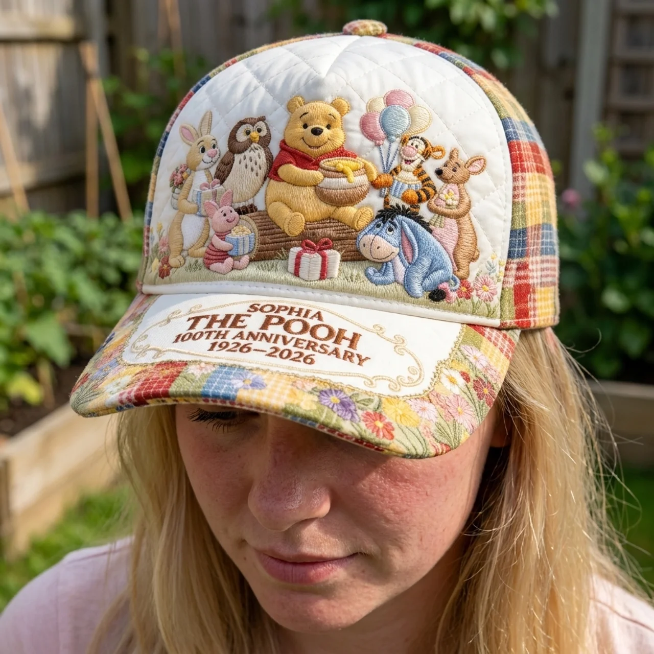 Personalized Classic Cap with Winnie the Pooh 100th Anniversary Design for Movie Fans Classic Cap GradoCreations