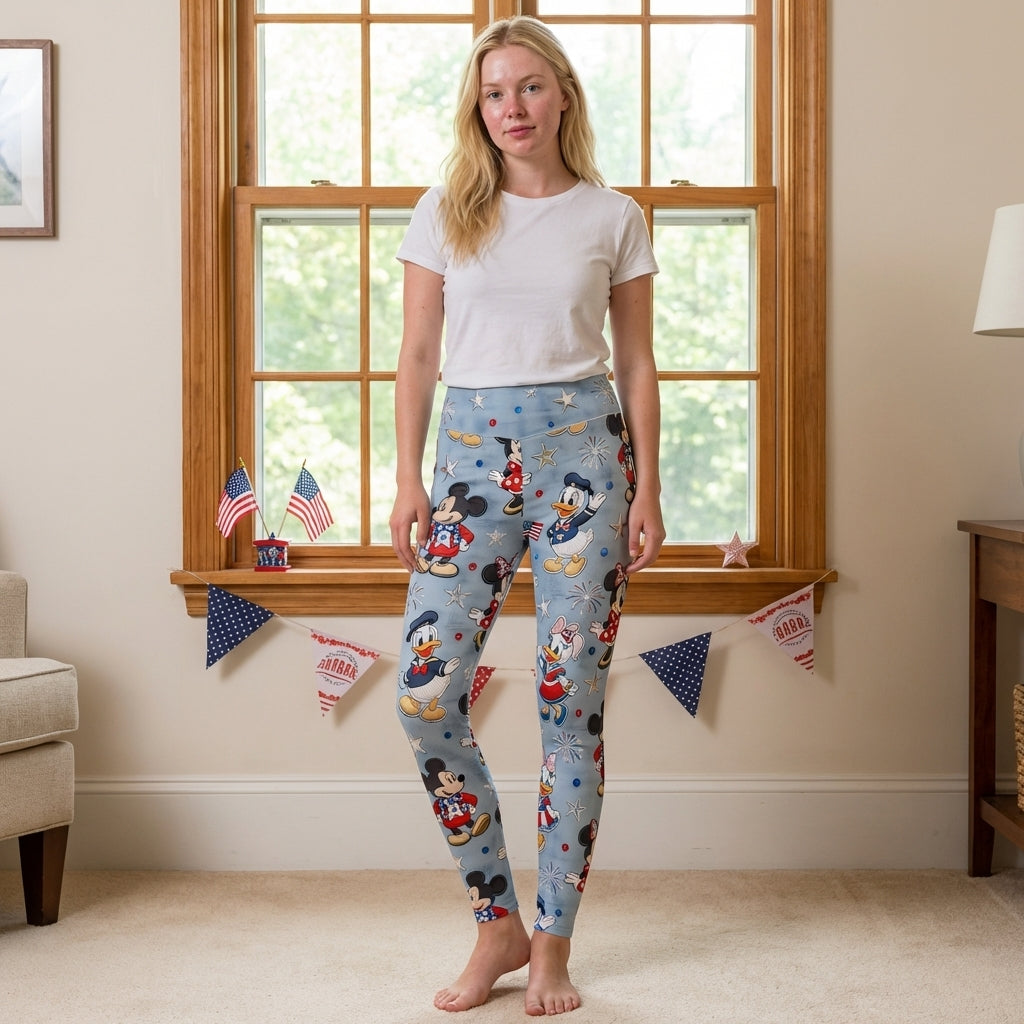 Personalized Mickey Mouse Leggings 250th Anniversary Gift for Her