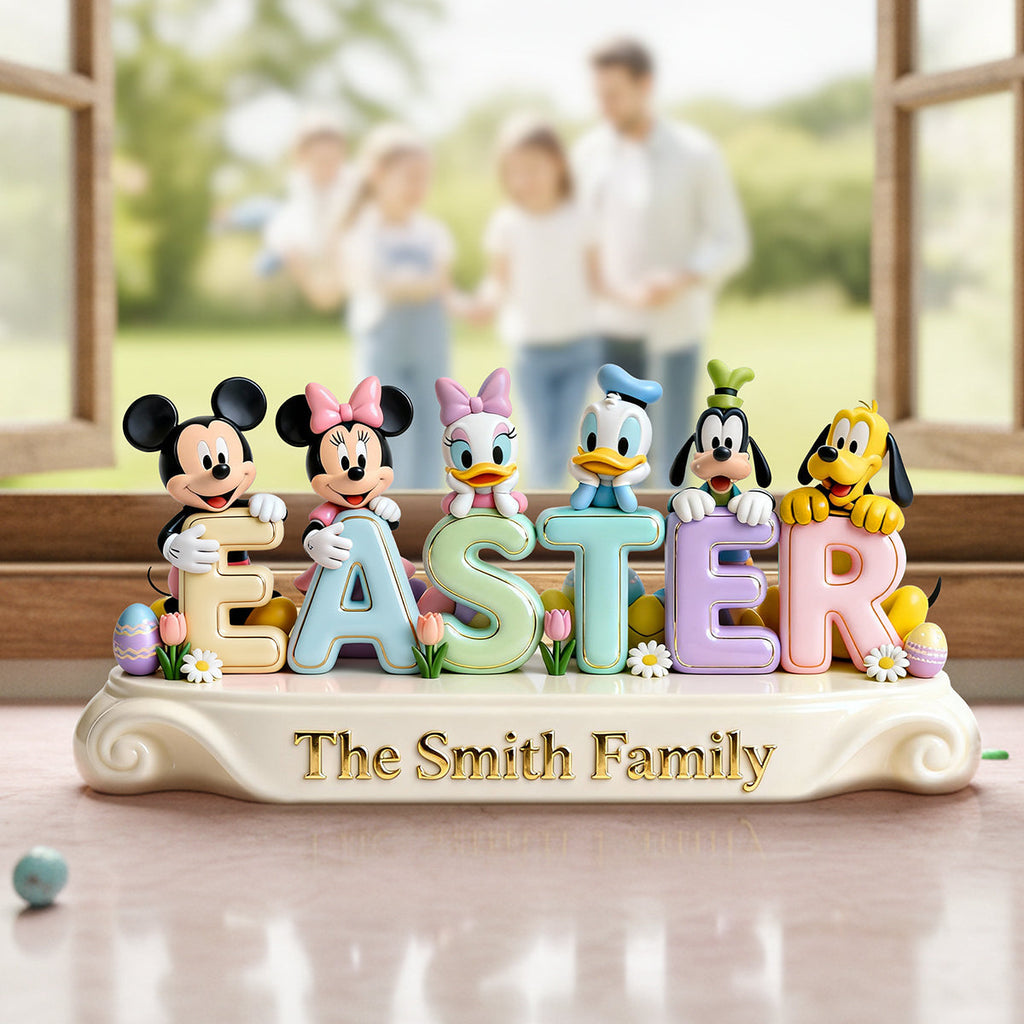 Personalized Easter Acrylic Plaque Family Gift Custom Name