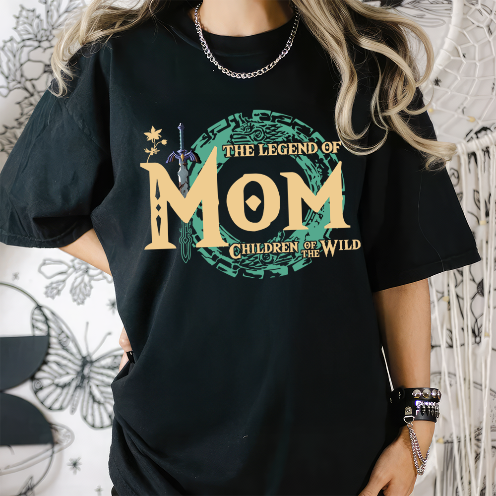 Personalized Cotton Shirt for Mom - Legend of Mom Children of the Wild Gift