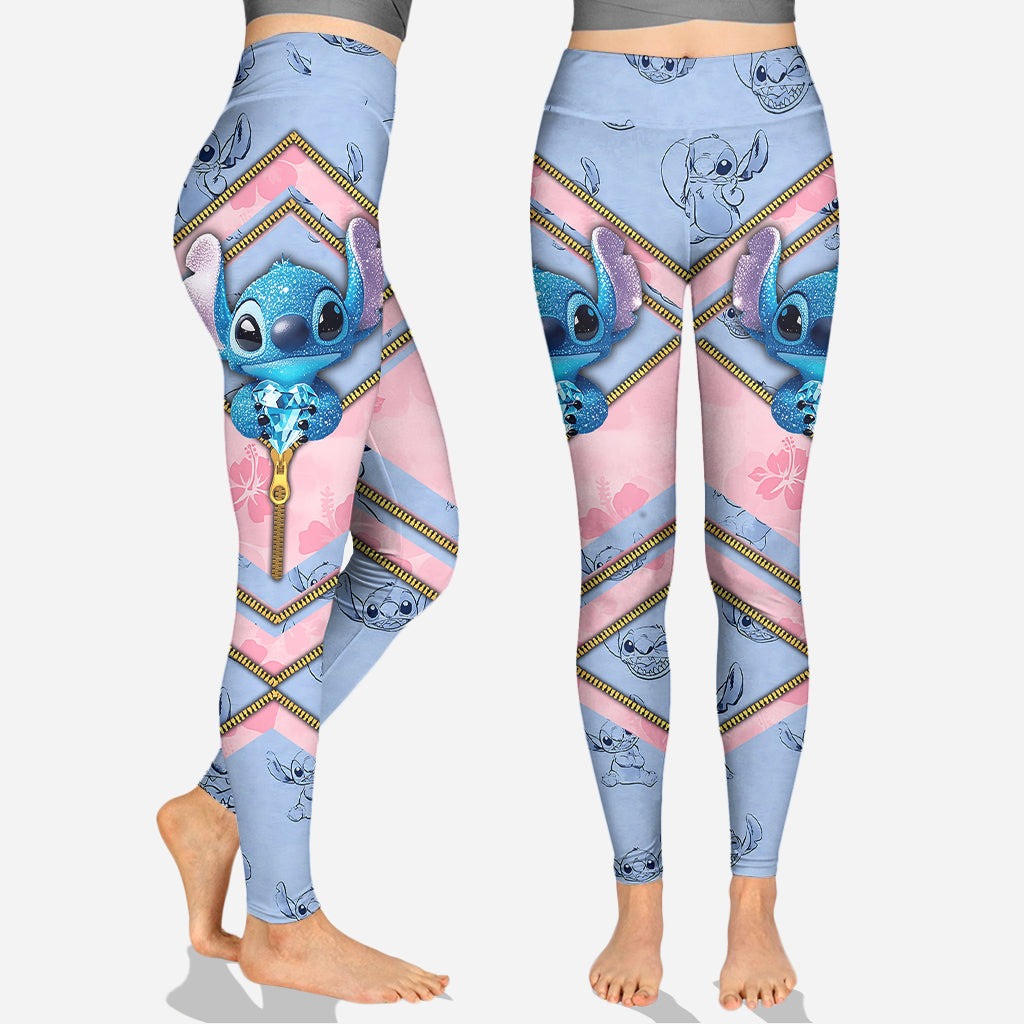 Personalized Ohana Means Family Hoodie and Leggings Set Gift for Mom