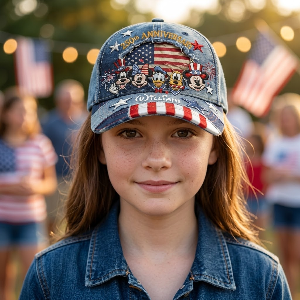 Personalized Classic Cap with 250th Anniversary Design for Independence Day Gift