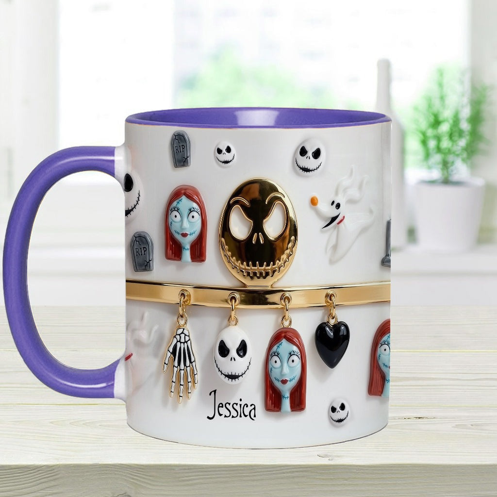 Personalized Spooky Characters Mug for Movie Fans Gift