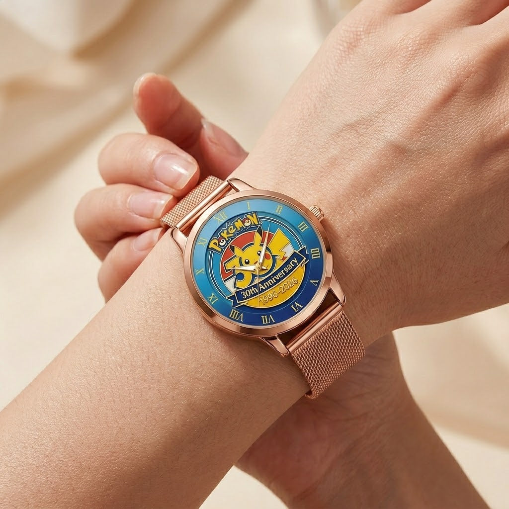 Personalized Pokémon 30th Anniversary Hand Watch Gift for Movie Fans