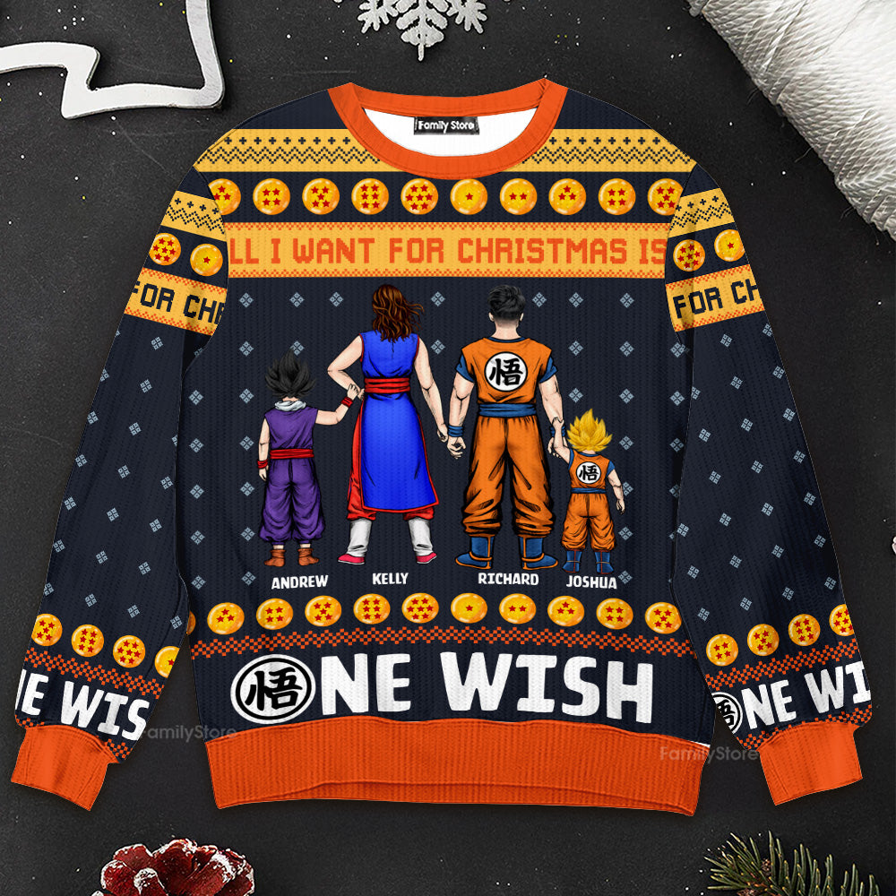 Personalized Family Ugly Sweater Christmas Gift | Custom Names