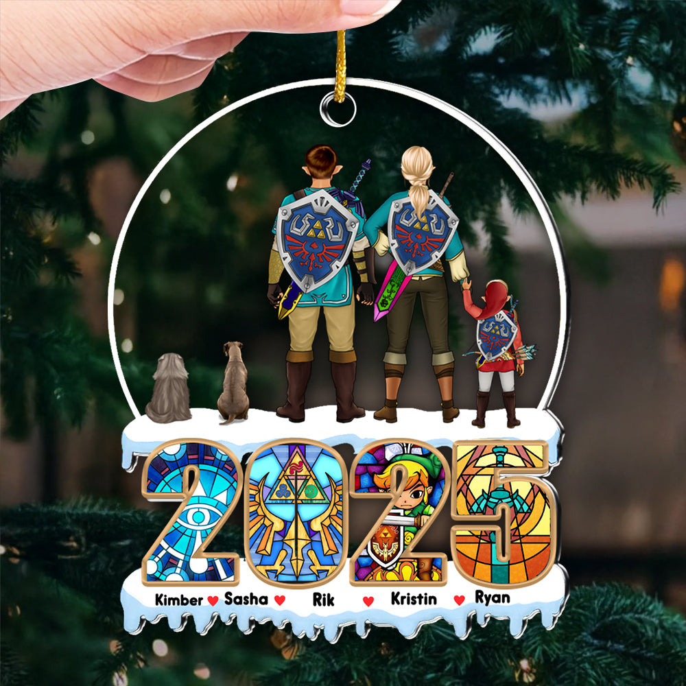 Personalized Legend Of Zelda Acrylic Ornament Family Gift