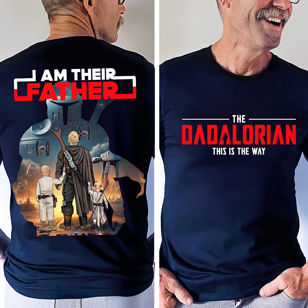 Personalized Star Wars Dad T-Shirt | Customizable Gift for Father's Day