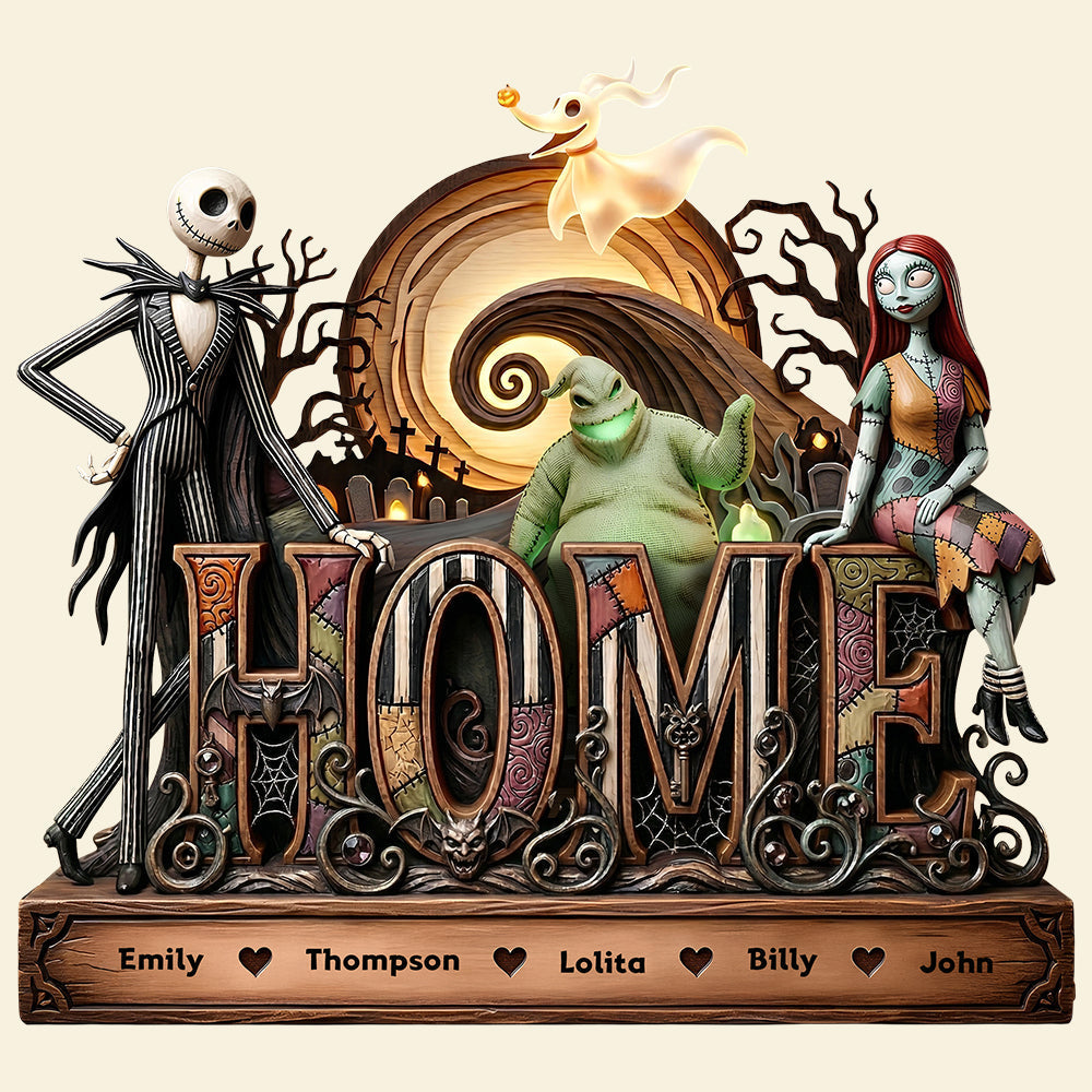 Personalized Home Is Where Family Is Acrylic Plaque Gift for Movie Fans