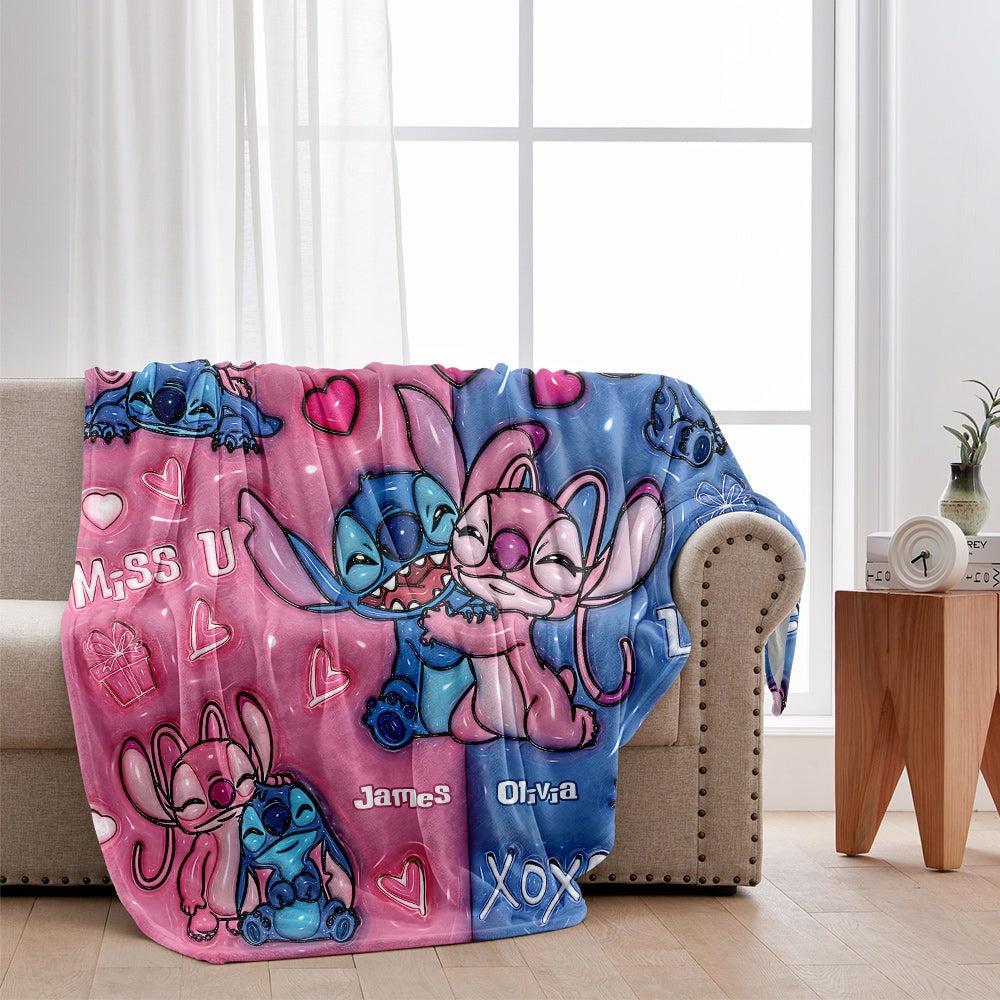 Personalized Couples Blanket with Custom Names Gift | GradoCreations
