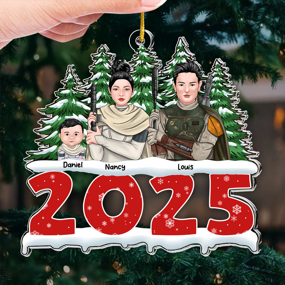 Personalized Family Acrylic Ornament Christmas Gift 2025