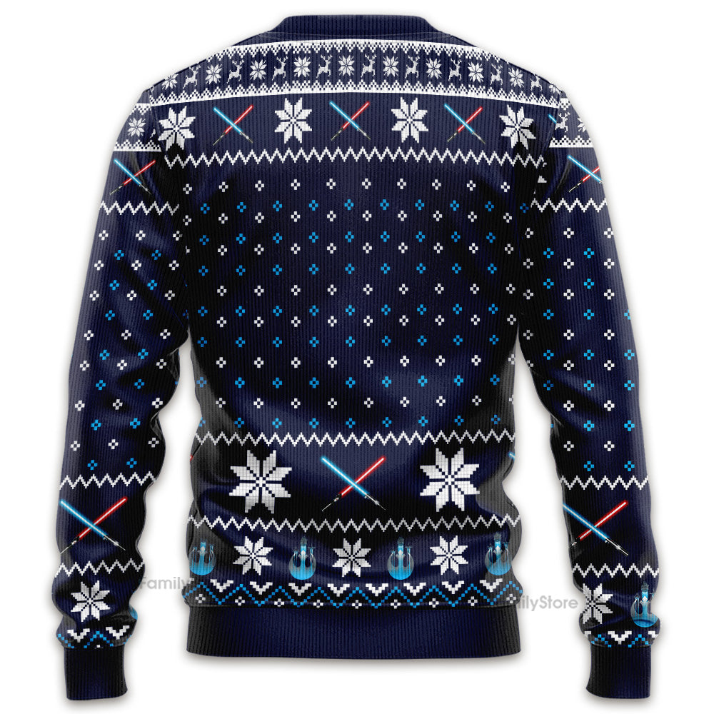 Personalized Star Wars Ugly Sweater for Family Christmas Gift