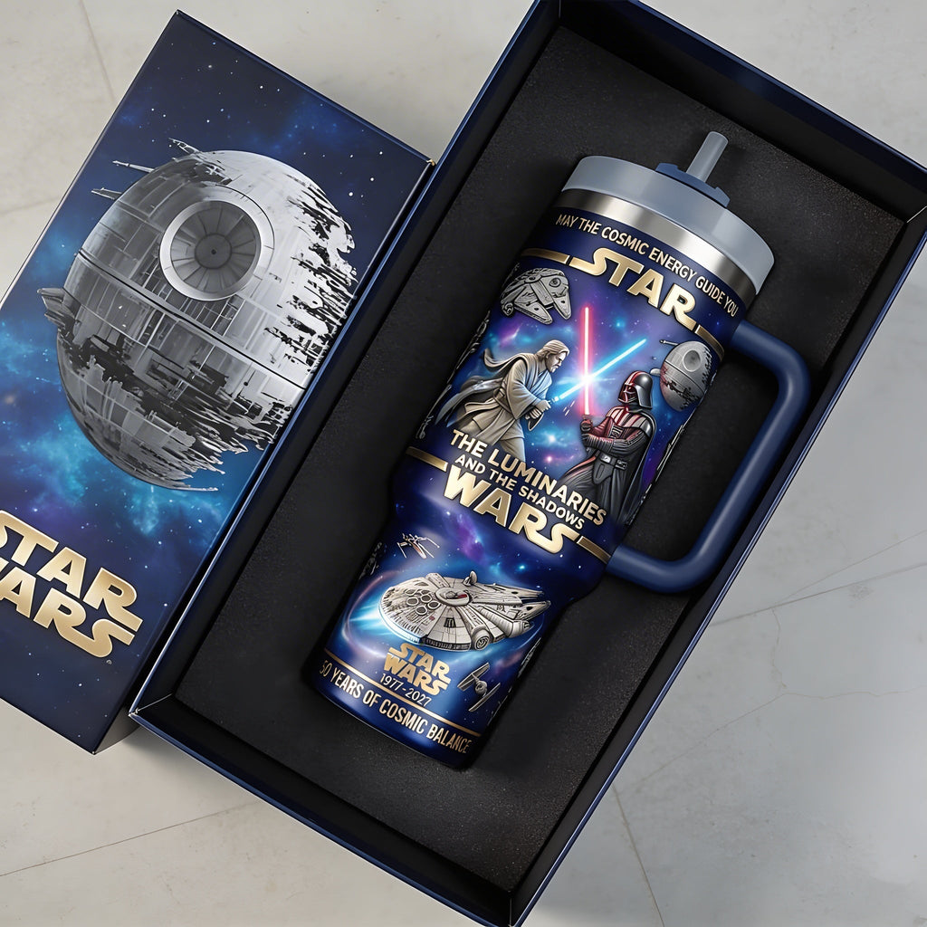 Personalized Star Wars Tumbler 40oz with Straw Gift for Movie Fans