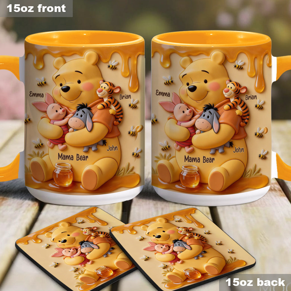 Personalized Honey Bear Mug for Mom | Custom Name Drinkware Gift