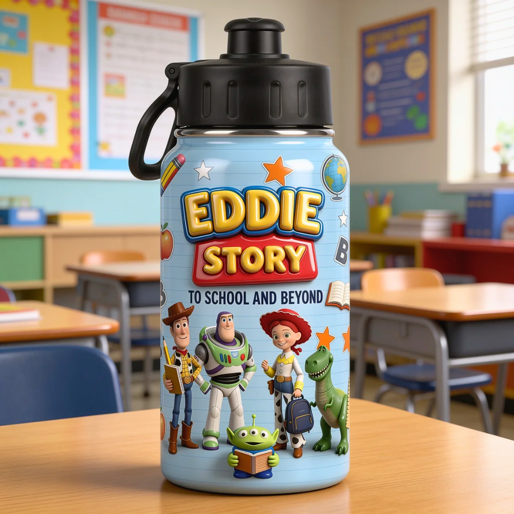 Personalized Toy Story School Set Backpack, Lunch Bag, Pencil Case & Water Bottle for Kids School Bag+ GradoCreations
