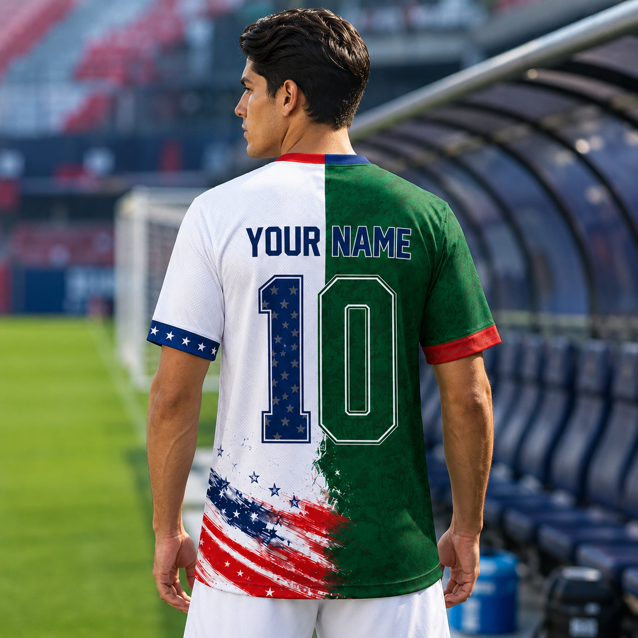 Personalized Mexico USA Soccer Jersey Custom Name Number Gift for Fans