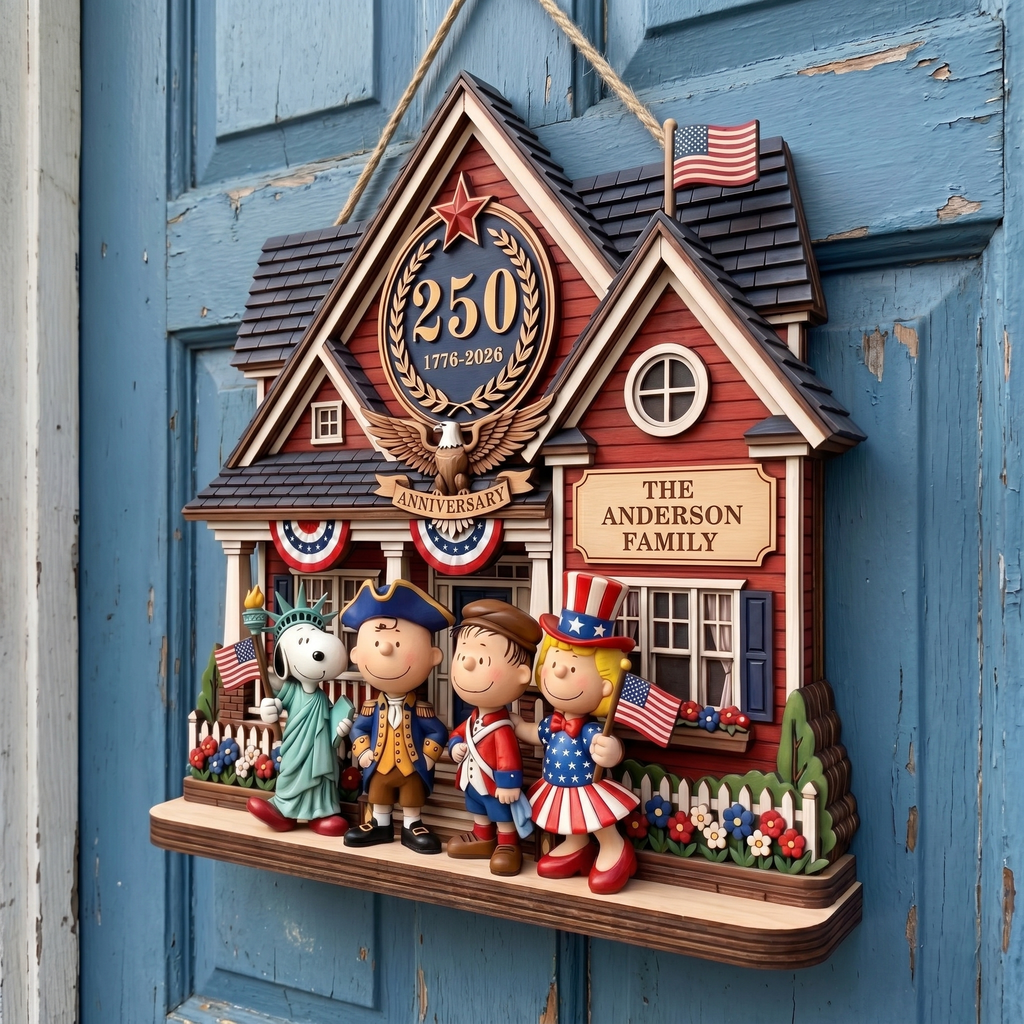 Personalized 250th Anniversary Wood Sign for Family | Unique Home Decor