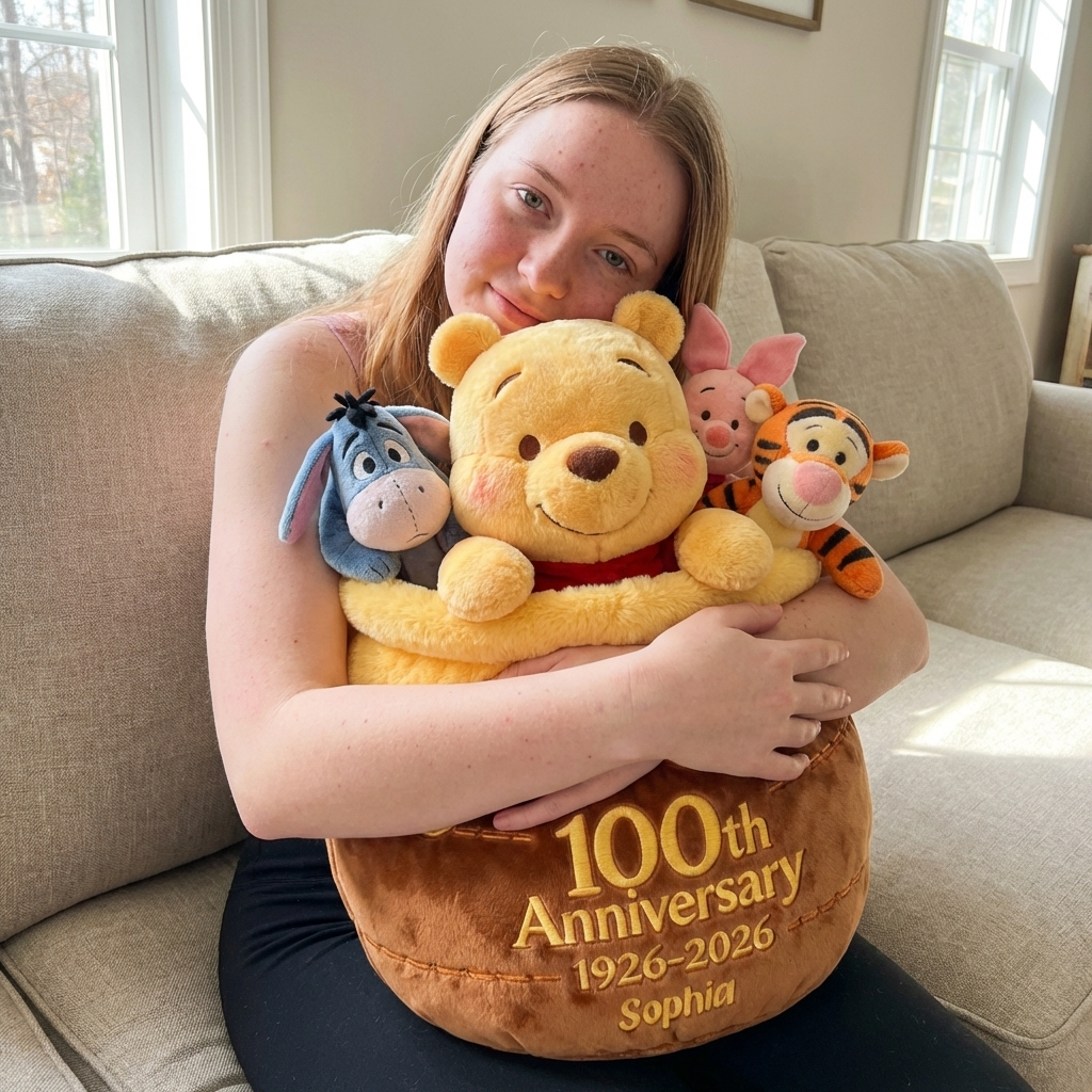 Personalized Disney Honey Bear Pillow Custom Gift for Movie Fans