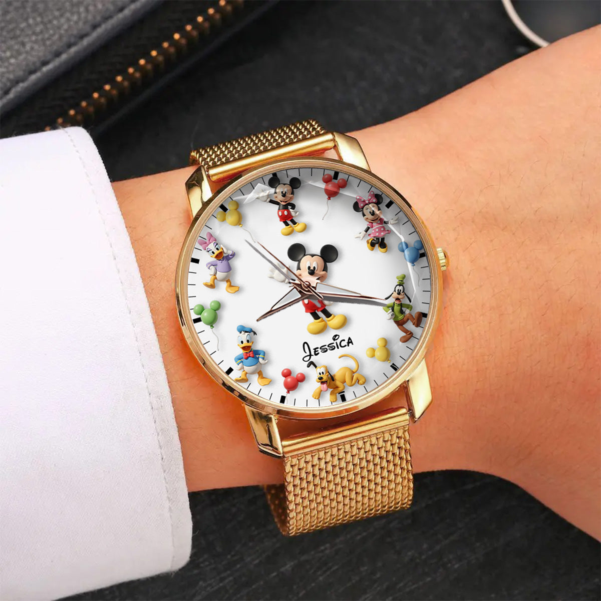 Personalized Disney Character Women's Watch Custom Name Gift for Her