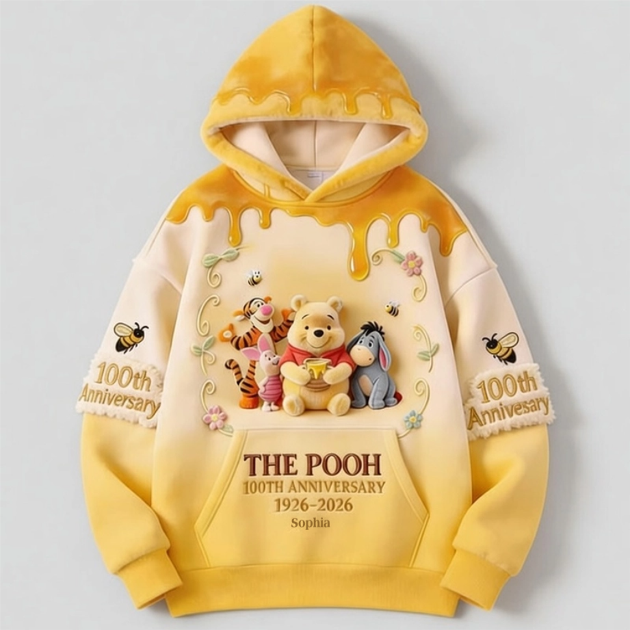 Personalized 100th Anniversary Shirt for Pooh Fans | Custom All Over Print Gift
