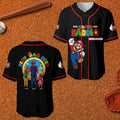 Personalized Mrio Super Daddio Baseball Jersey Unique Gift for Dad
