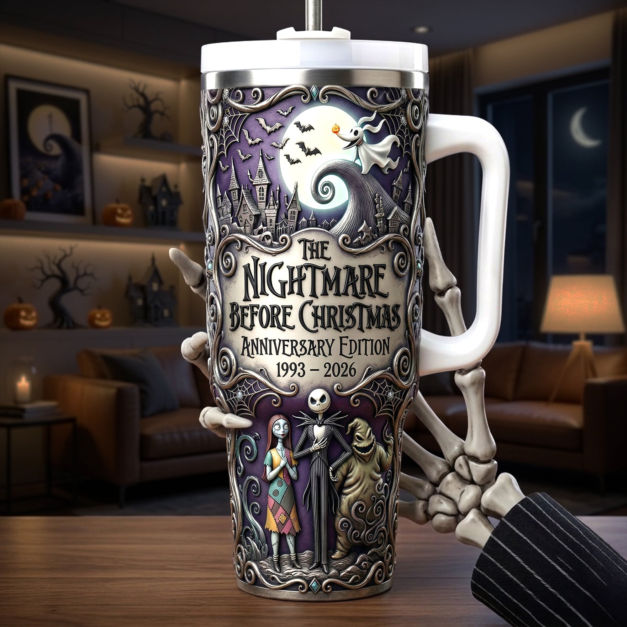 Personalized Spooky Nightmare Tumbler Cup Gift for Horror Fans