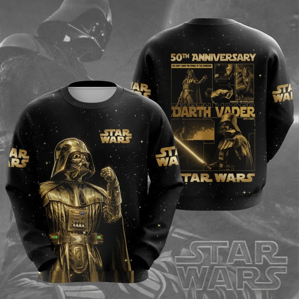 Personalized Star Wars 50th Anniversary AOP Shirt Gift for Movie Fans AOP Shirt GradoCreations