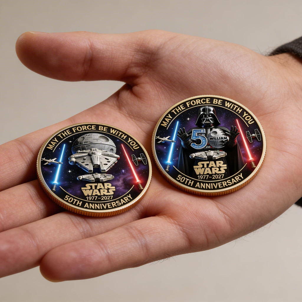 Personalized Commemorative Coin 50th Anniversary Star Wars Gift