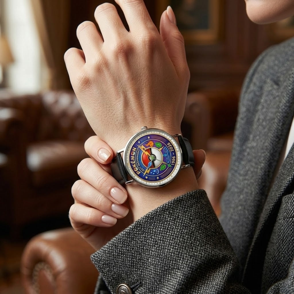 Personalized Pokemon 30th Anniversary Hand Watch Gift for Movie Fans