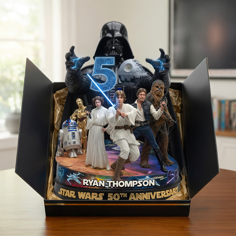 Personalized Acrylic Plaque 50th Anniversary Star Wars Gift Acrylic Plaque GradoCreations