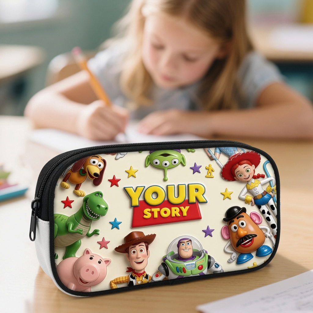 Personalized Cartoon-Themed School Backpack Set for Kids