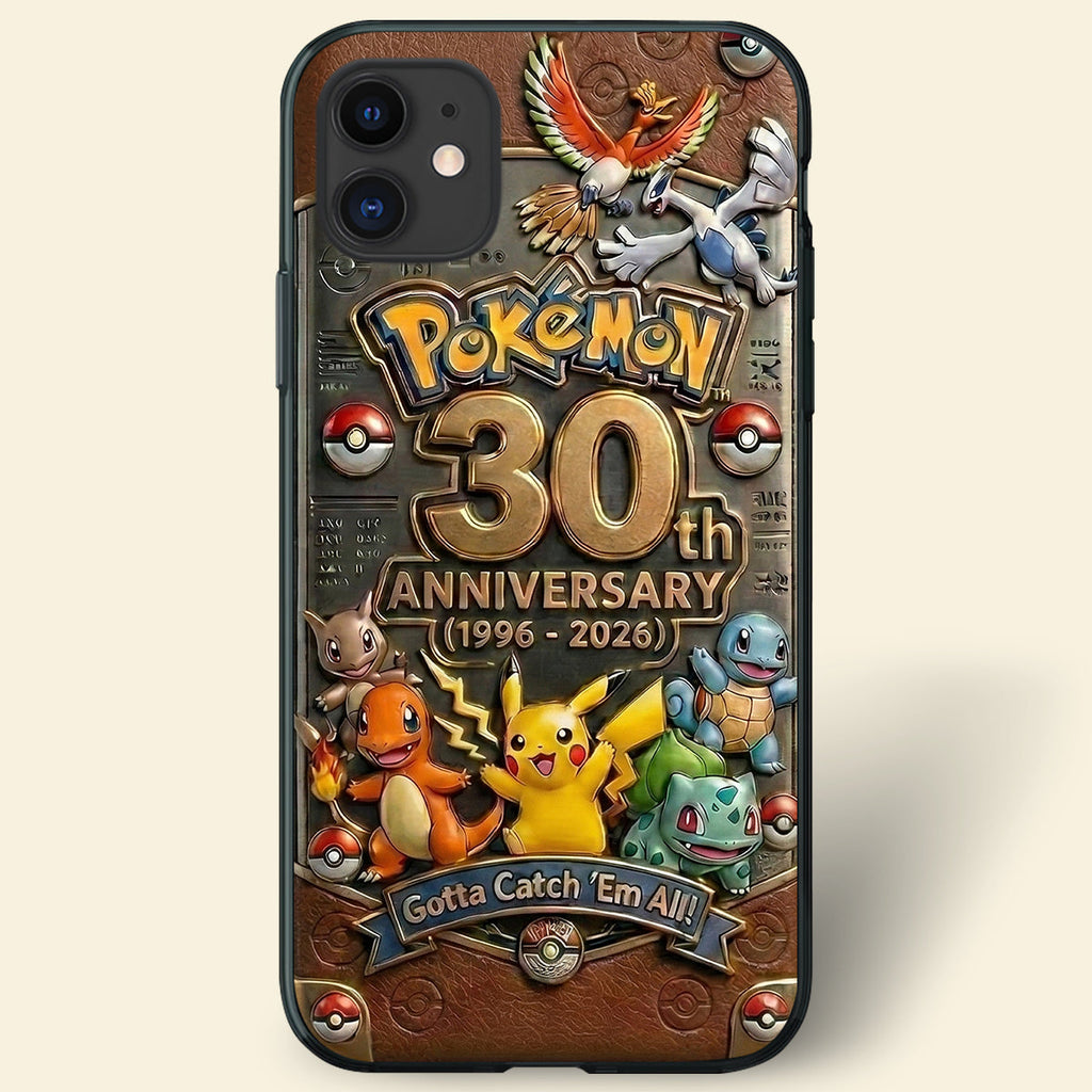 Personalized Pokémon 30th Anniversary Phone Case Gift for Movie Fans