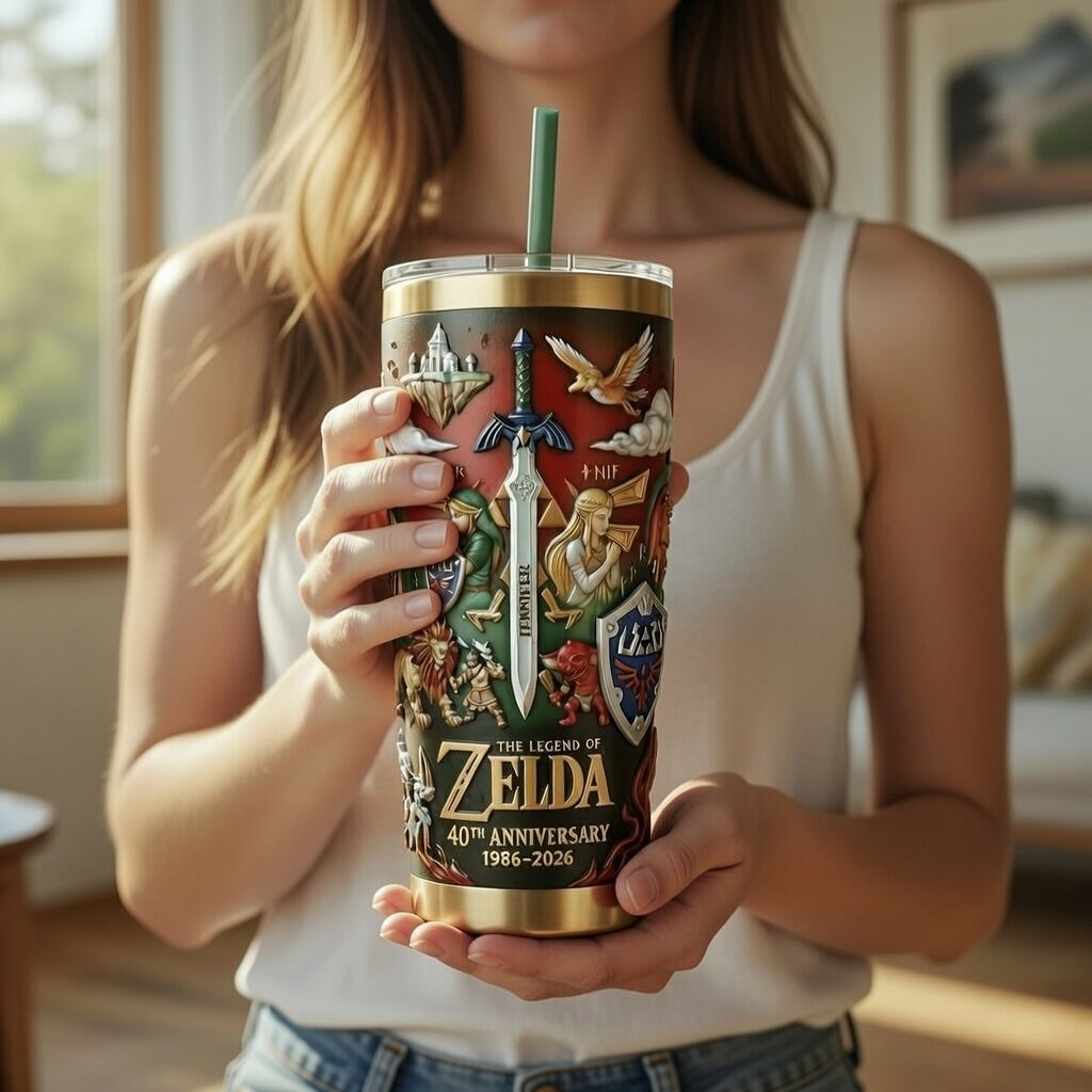 Personalized 40th Anniversary Tumbler Gift for Movie Fans