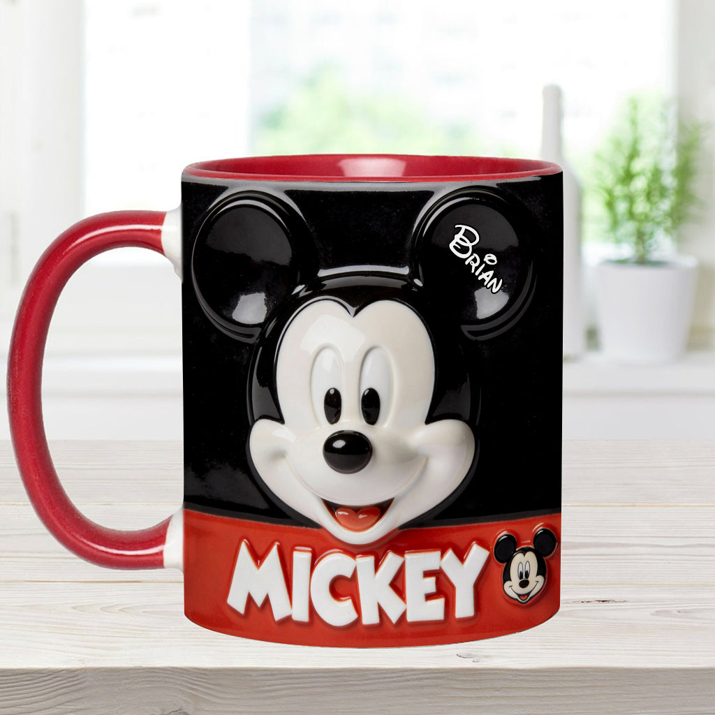 Personalized Mickey and Minnie Mouse Mug Custom Name Gift for Movie Fans