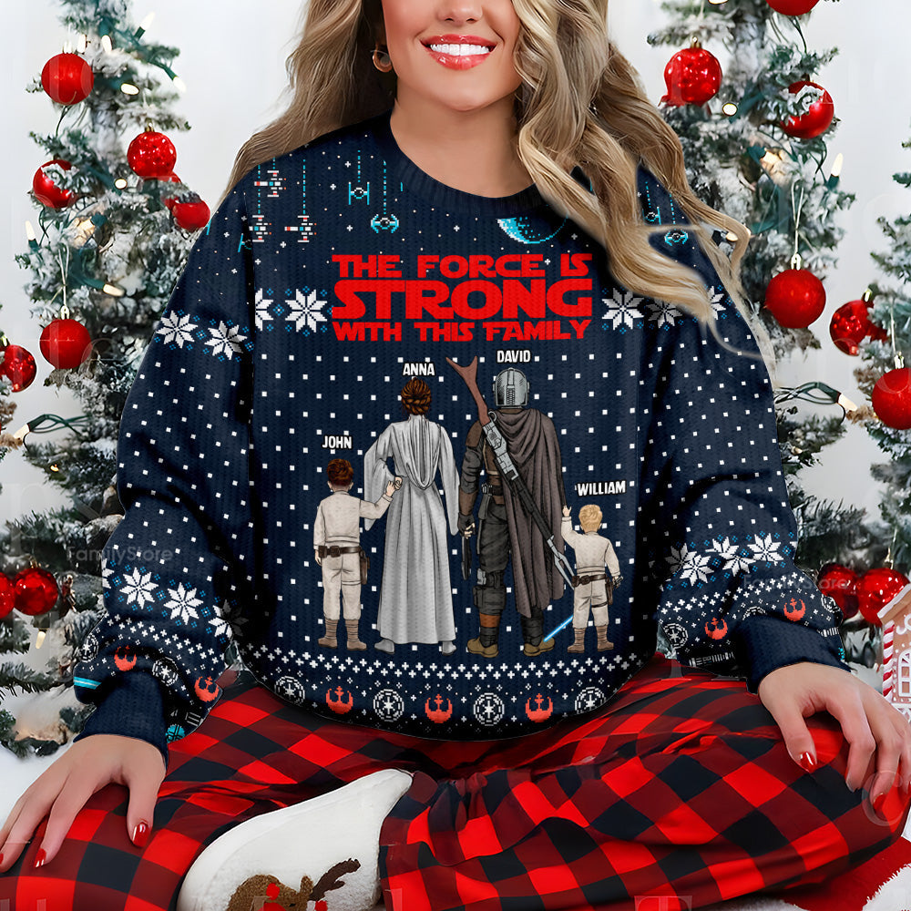 Personalized Star Wars Family Ugly Sweater Gift for Christmas