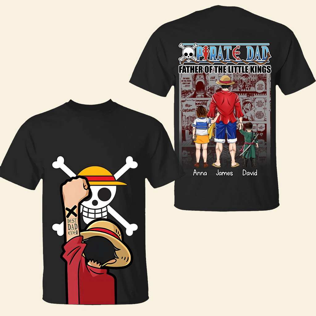 Personalized Pirate Adventure T-Shirt Best Dad Gift for Father's Day
