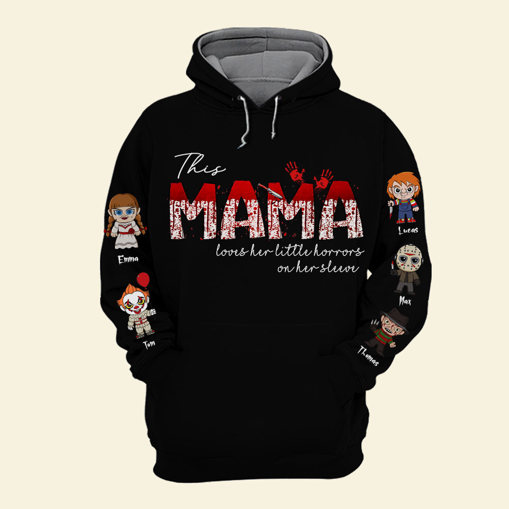 Personalized Halloween Sweatshirt for Mom with Kids' Names