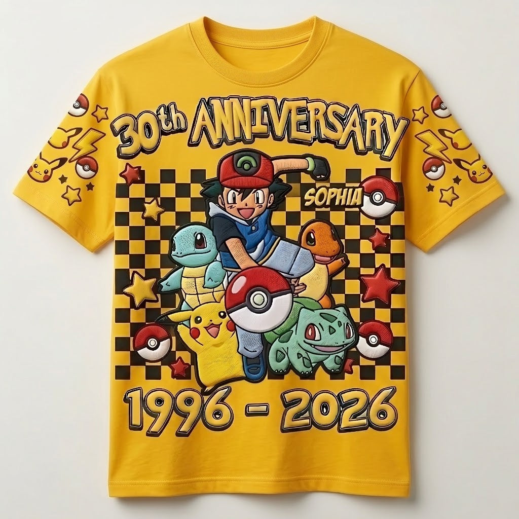Personalized 30th Anniversary All Over Shirt Gift for Movie Fans