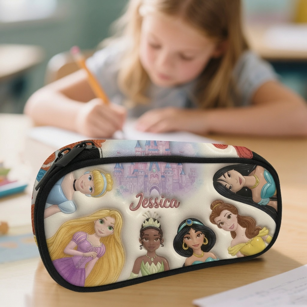 Personalized Cartoon Princess Backpack Set for Kids - School Gift School Bag+ GradoCreations