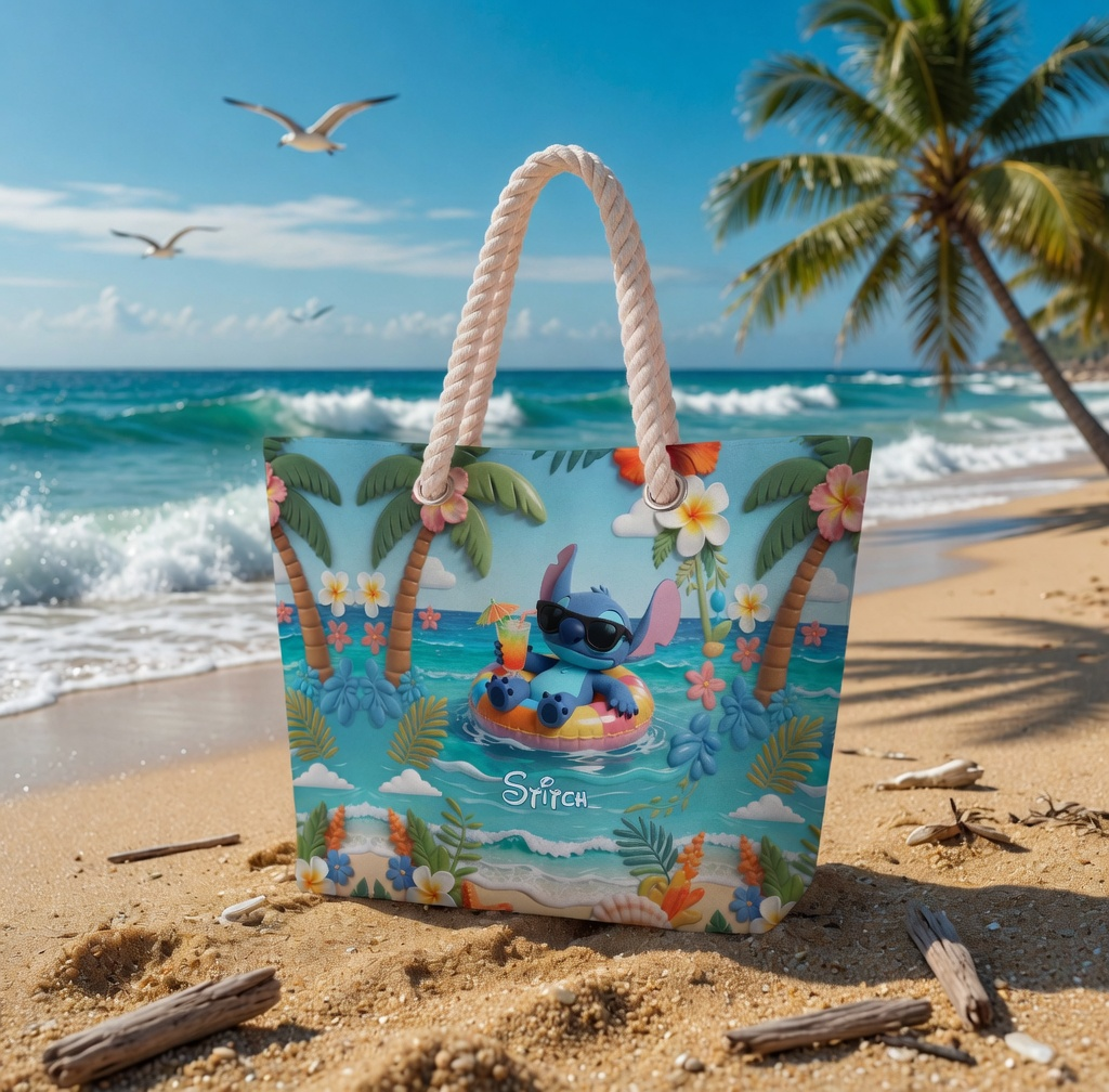 Personalized Beach Bag with Custom Design for Travelers