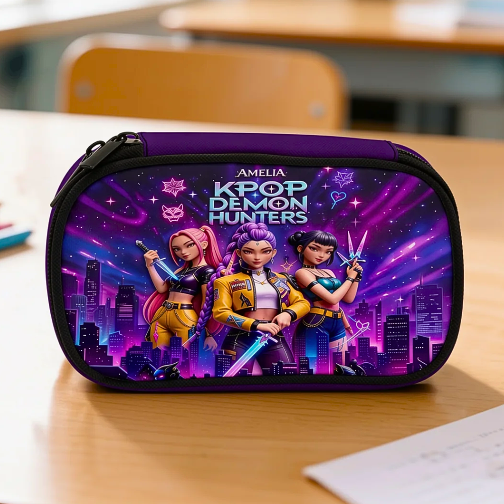 Personalized KPOP Demon Hunters School Backpack Set for Girls School Bag+ GradoCreations