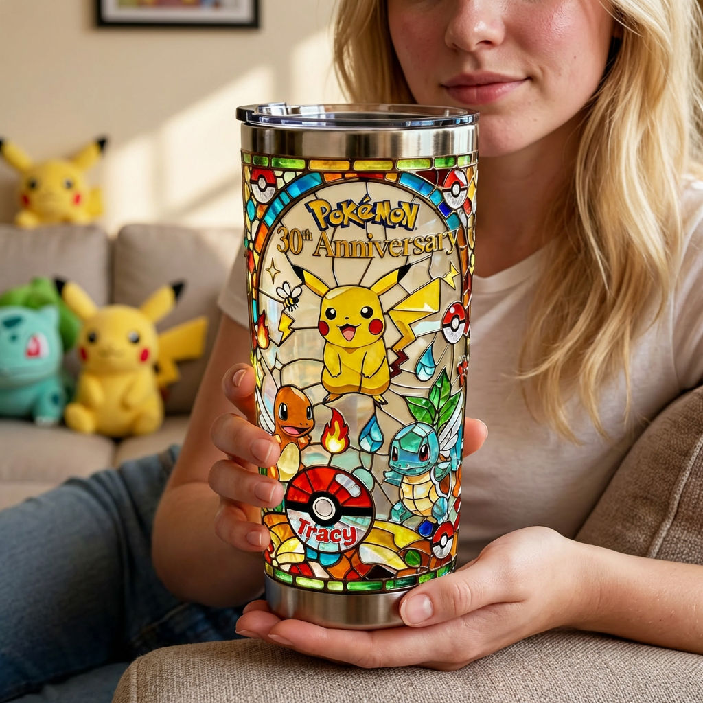 Personalized 30th Anniversary Tumbler Gift for Movie Fans