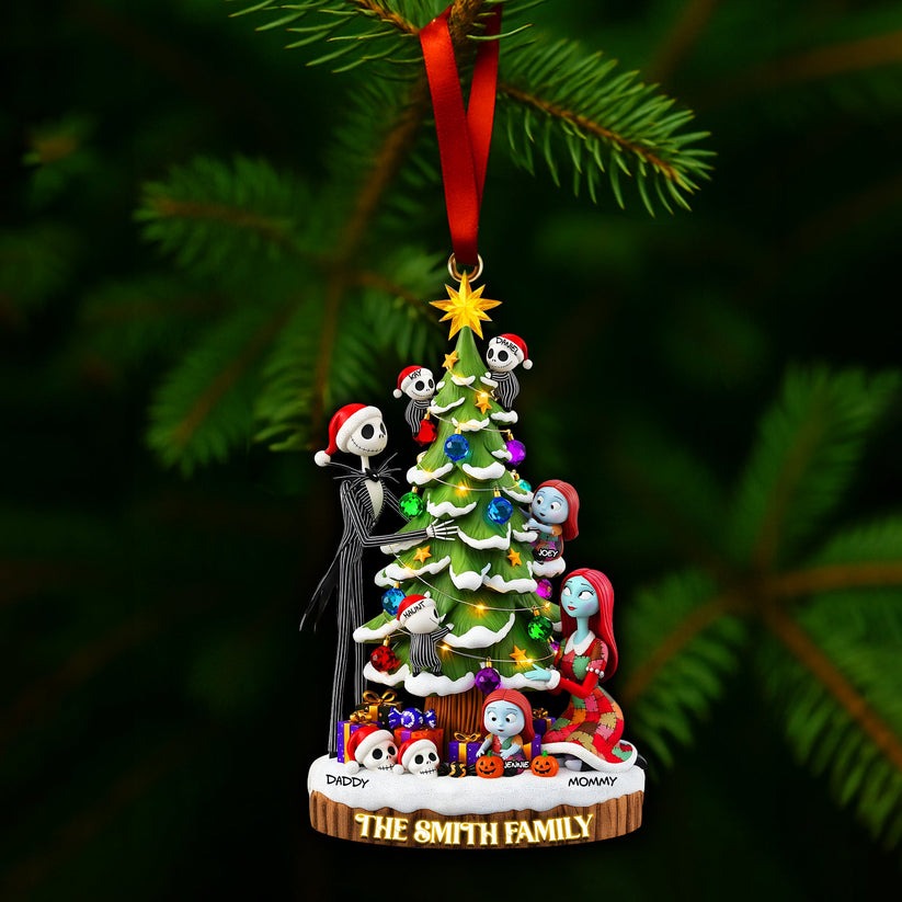 Personalized Acrylic Christmas Ornament Family Gift Custom Names
