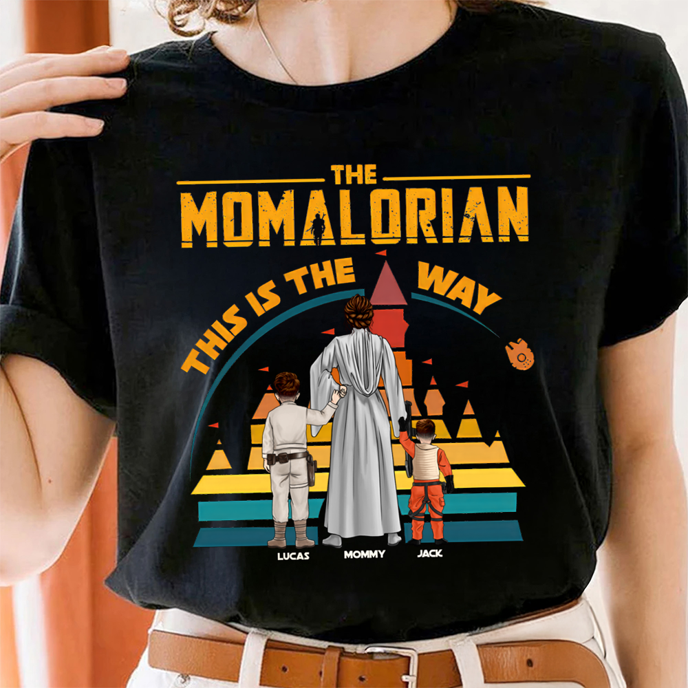 Personalized Momalorian Shirt Custom Name Gift for Mom