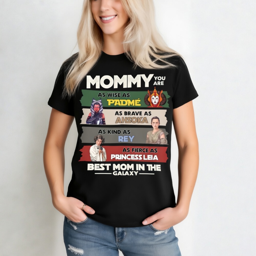 Personalized Momalorian Shirt Custom Name Gift for Mom Cotton Apparel GradoCreations