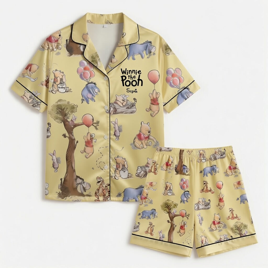 Personalized Winnie the Pooh Pajama Set Gift for Mom | Mother's Day