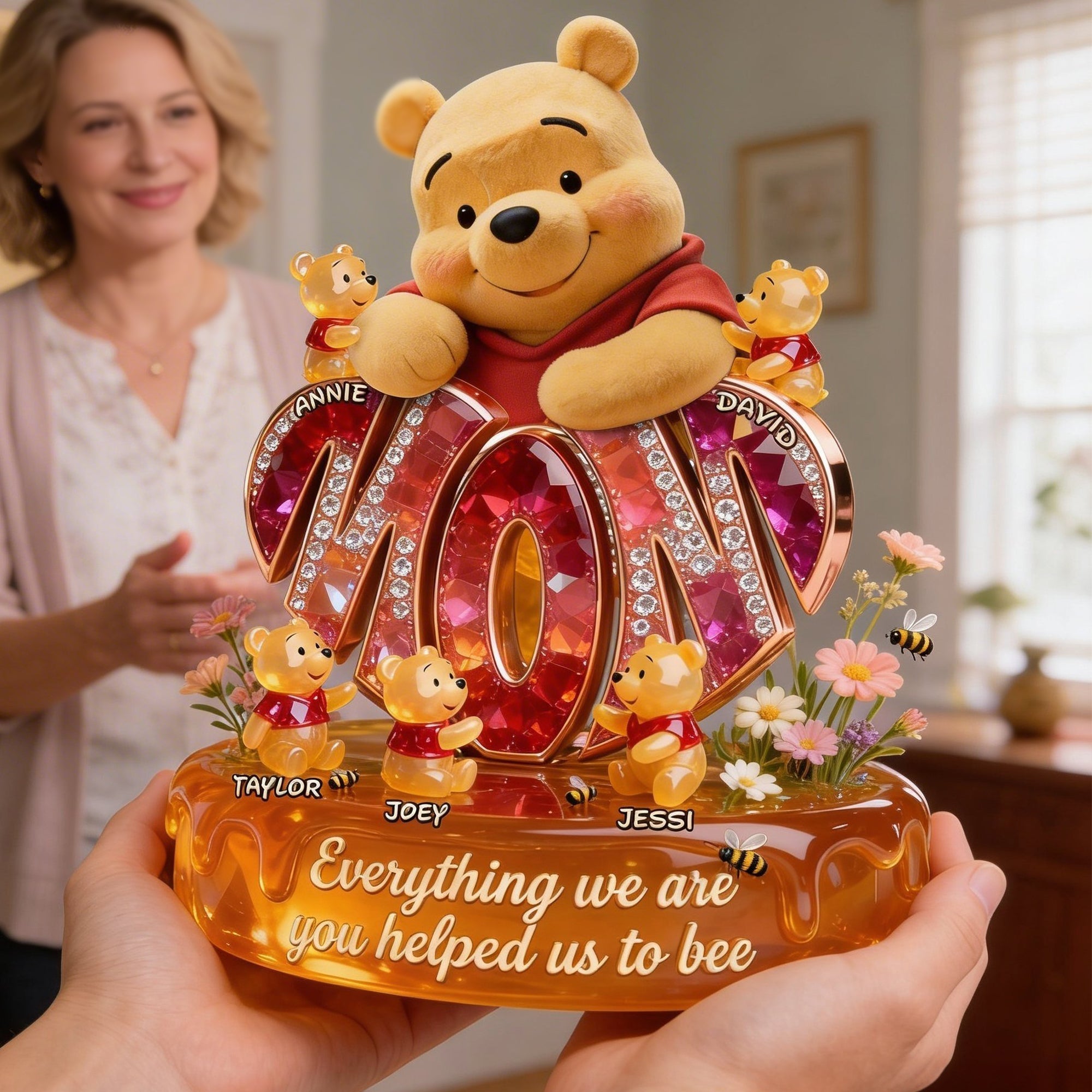 Personalized Acrylic Mom Plaque Heartfelt Gift for Mother's Day