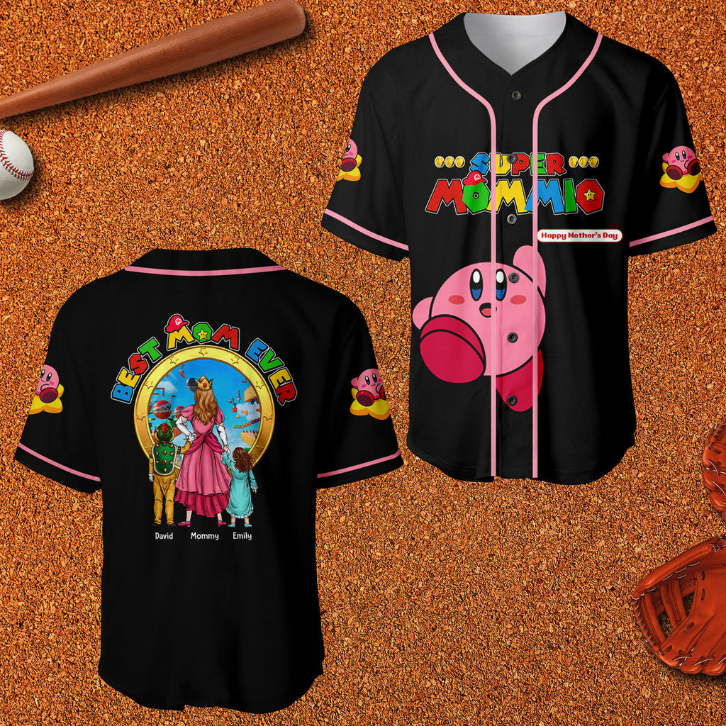 Personalized Baseball Jersey Best Mom Ever Gift for Mom